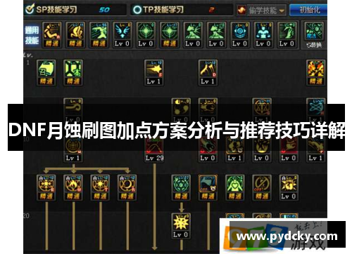 DNF月蚀刷图加点方案分析与推荐技巧详解